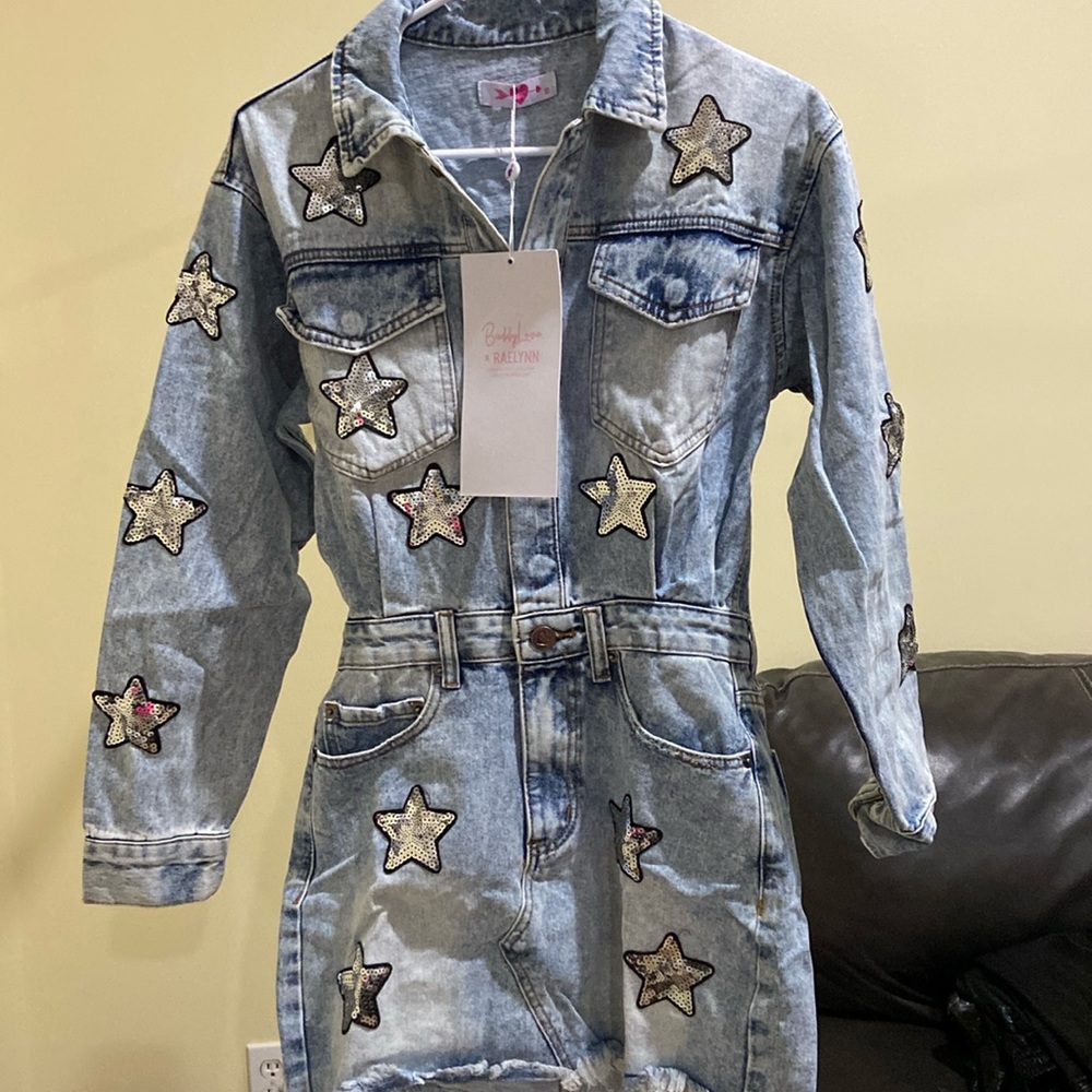 Brand New with Tags Buddy Love Denim Dress Sz XS